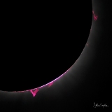 Prominences, Total Solar Eclipse, April 2024