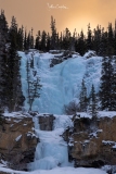 Sunrise, Frozen Tangle Falls,  Jasper National Park, Canadian Rockies