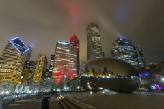 The Bean and the Chicago Skyline