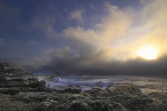 Sunset behind the Marine Fog Layer, Point Lobos, California